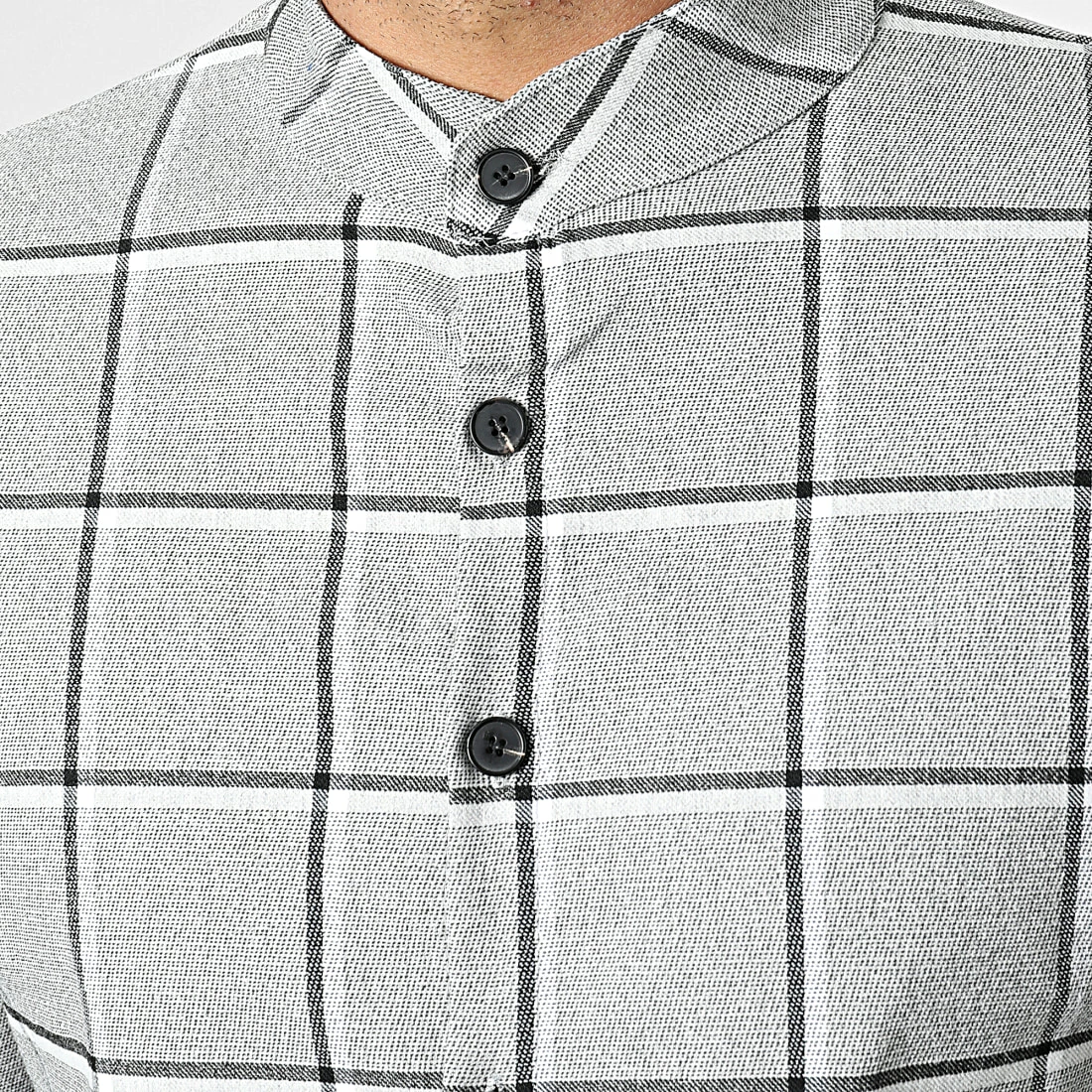 Meilleur prix 😉 Chemise Manches Longues A Carreaux 4128 Gris Chiné de Frilivin ⌛ 4 Meilleur prix 😉 Chemise Manches Longues A Carreaux 4128 Gris Chiné de Frilivin ⌛ – Image 2