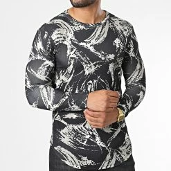 Promo 🤩 Tee 👚 Shirt Oversize Manches Longues D7216 Noir Beige de Frilivin 💯 8 Promo 🤩 Tee 👚 Shirt Oversize Manches Longues D7216 Noir Beige de Frilivin 💯 -Promos Frilivin Magasin frilivin 334686 D7216 BLACK 20220831T155716 03