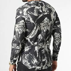 Promo 🤩 Tee 👚 Shirt Oversize Manches Longues D7216 Noir Beige de Frilivin 💯 9 Promo 🤩 Tee 👚 Shirt Oversize Manches Longues D7216 Noir Beige de Frilivin 💯 -Promos Frilivin Magasin frilivin 334686 D7216 BLACK 20220831T155717 04