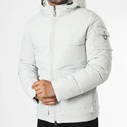 Meilleur prix ✨ Doudoune Capuche L857 Gris de Frilivin 👍 -Promos Frilivin Magasin frilivin 334705 L857 33 20220831T160439 03