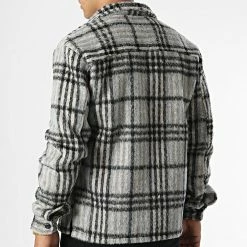 Sortie ⌛ Veste Zippée A Carreaux D8116 Gris de Frilivin 🛒 -Promos Frilivin Magasin frilivin 334711 D8116 GREY 20220829T162622 04