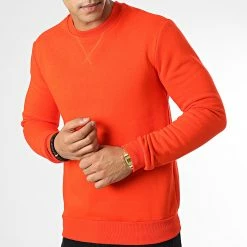 Acheter 🥰 Sweat Crewneck D7281 Orange de Frilivin ✨ -Promos Frilivin Magasin frilivin 334749 D7281 ORANGE 20220830T102339 03