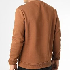 Vente flash 👍 Sweat Crewneck D7281 Marron de Frilivin 😍 -Promos Frilivin Magasin frilivin 334750 D7281 BROWN 20220830T102500 04