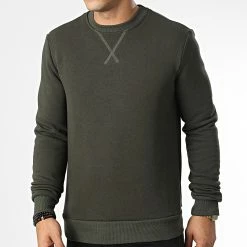 Top 10 🛒 Sweat Crewneck D7281 Vert Kaki de Frilivin 🔥