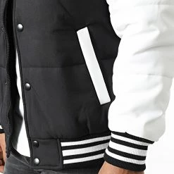 Bon marché 💯 Veste Teddy AB6726 Noir Blanc de Frilivin 👍 -Promos Frilivin Magasin frilivin 334782 AB6726 1 20220830T152952 02