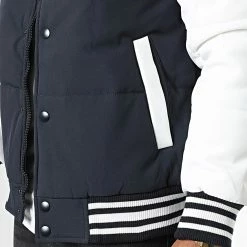 Budget 🔥 Veste Teddy AB6726 Bleu Marine Blanc de Frilivin ❤️ -Promos Frilivin Magasin frilivin 334784 AB6726 3 20220831T160122 02