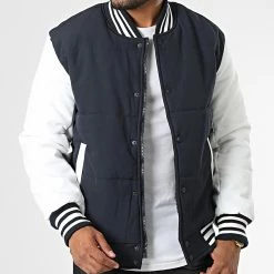 Budget 🔥 Veste Teddy AB6726 Bleu Marine Blanc de Frilivin ❤️ -Promos Frilivin Magasin frilivin 334784 AB6726 3 20220831T160123 03