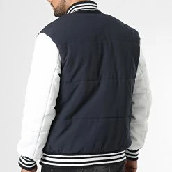 Budget 🔥 Veste Teddy AB6726 Bleu Marine Blanc de Frilivin ❤️ -Promos Frilivin Magasin frilivin 334784 AB6726 3 20220831T160124 04