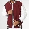 Vente flash ✔️ Veste Teddy AB6726 Bordeaux Blanc de Frilivin 🌟 -Promos Frilivin Magasin frilivin 334785 AB6726 6 20220831T161454 01