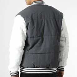 Nouveau 🧨 Veste Teddy AB6726 Gris Anthracite Blanc de Frilivin 🛒 -Promos Frilivin Magasin frilivin 334788 AB6726 4 20220830T152707 04