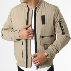 Coupon 🎁 Veste Bomber QQ160C9 Marron Clair de Frilivin 🤩