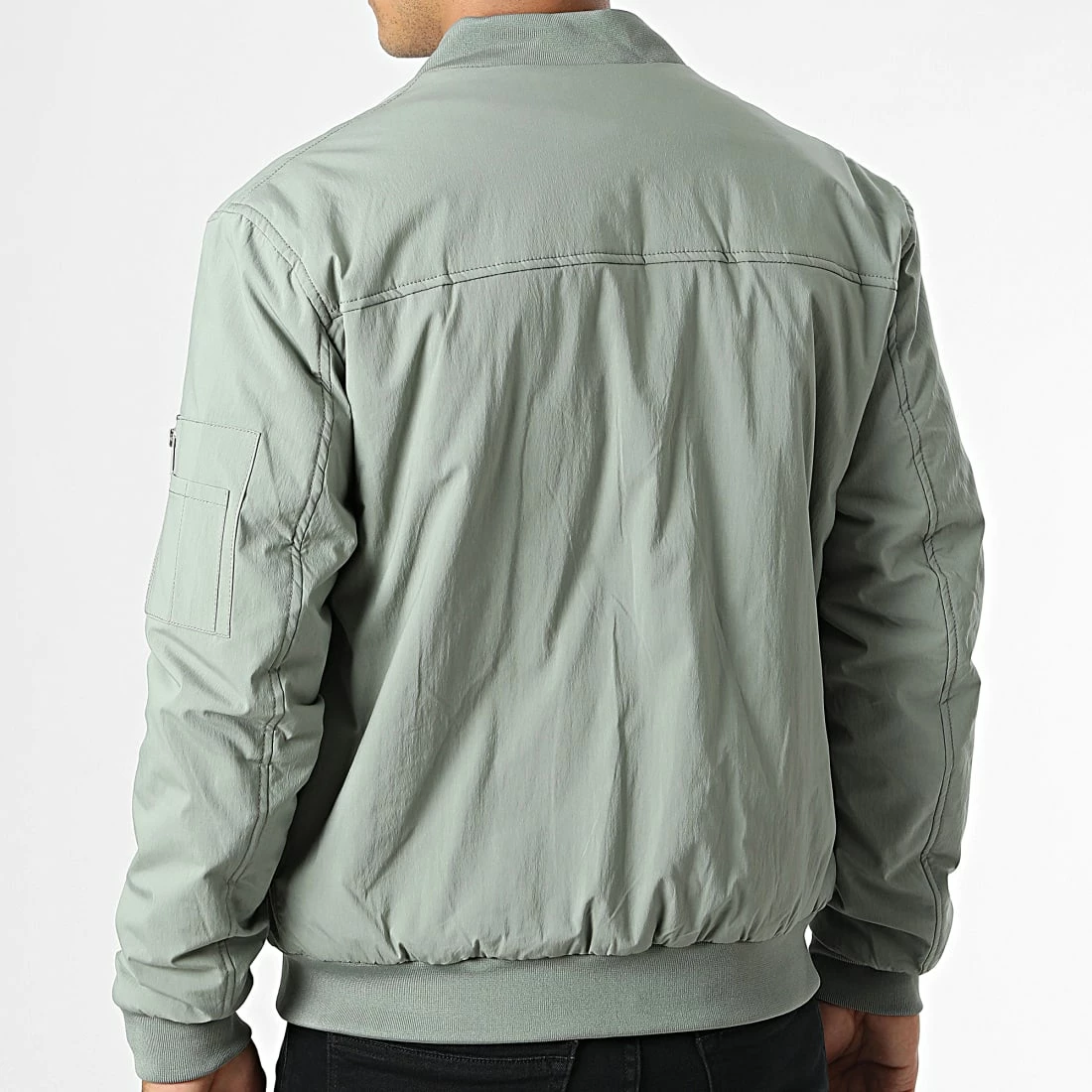 Promo ⌛ Veste Bomber QQ160C9 Vert Clair de Frilivin 🤩 6 Promo ⌛ Veste Bomber QQ160C9 Vert Clair de Frilivin 🤩 – Image 4