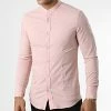 Remise 🎁 Chemise Manches Longues Col Officier NS7229 Rose Clair de Frilivin 🥰 -Promos Frilivin Magasin frilivin 334794 NS7229 CIPRIA 20220830T152339 01