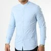 Acheter 💯 Chemise Manches Longues Col Officier NS7229 Bleu Clair de Frilivin 🛒 -Promos Frilivin Magasin frilivin 334795 NS7229 CELESTE 20220830T151722 01