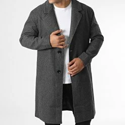 Grosses soldes 🤩 Manteau FSX2117C Gris Anthracite Chiné de Frilivin 🌟