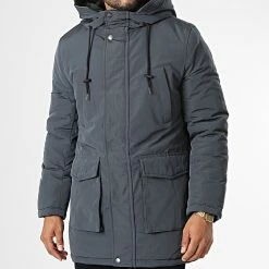 Budget 🌟 Parka Capuche AB6716 Gris Anthracite de Frilivin 🤩 -Promos Frilivin Magasin frilivin 334834 AB6716 31 20220831T161513 03