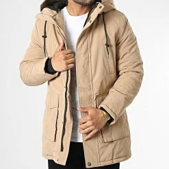 Tout neuf 👍 Parka Capuche AB6716 Beige de Frilivin 👏