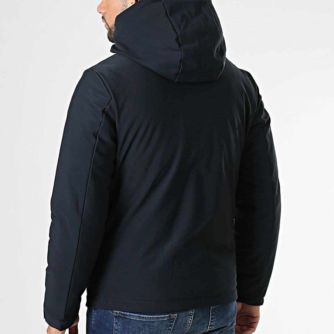 Acheter 👏 Veste Zippée Capuche L862 Bleu Marine de Frilivin 🔥 6 Acheter 👏 Veste Zippée Capuche L862 Bleu Marine de Frilivin 🔥 – Image 4