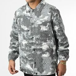 Offres ✨ Surchemise Camouflage HP0663 Gris de Frilivin 🔥