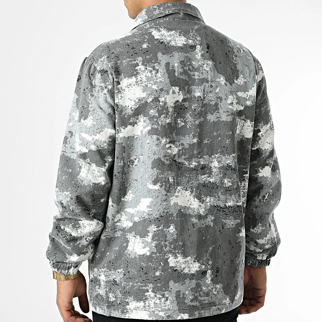 Offres ✨ Surchemise Camouflage HP0663 Gris de Frilivin 🔥 6 Offres ✨ Surchemise Camouflage HP0663 Gris de Frilivin 🔥 – Image 4