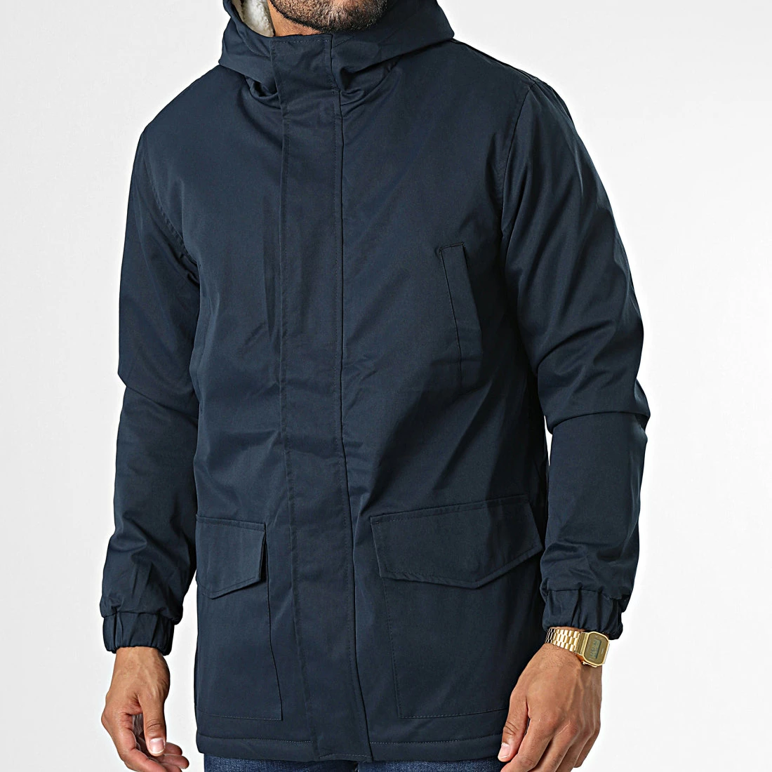 Sortie 🥰 Parka Fourrure FD81C75 Bleu Marine de Frilivin 🎉 3 Sortie 🥰 Parka Fourrure FD81C75 Bleu Marine de Frilivin 🎉