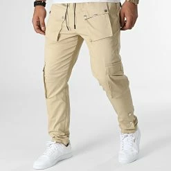 Promo 🤩 Pantalon Cargo BM1603 Beige de Frilivin ❤️