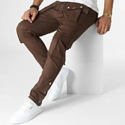 Grosses soldes 🛒 Pantalon Cargo BM1603 Marron de Frilivin 🌟 -Promos Frilivin Magasin frilivin 334885 BM1603 9 20220829T161957 03