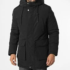 Bon marché 🤩 Parka Capuche AB6716 Noir de Frilivin ⭐ -Promos Frilivin Magasin frilivin 334890 AB6716 1 20220905T161249 03