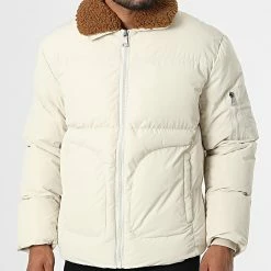 Tout neuf 🧨 Doudoune Col Mouton AB6725 Beige Marron de Frilivin 🎁 -Promos Frilivin Magasin frilivin 334892 AB6725 5 20220906T094653 03