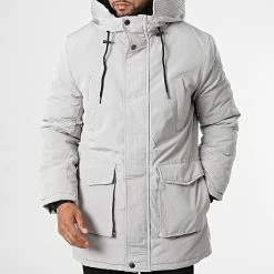 Sortie ✔️ Parka Capuche AB6716 Gris Clair de Frilivin 😍 -Promos Frilivin Magasin frilivin 334893 AB6716 4 20220906T094609 03