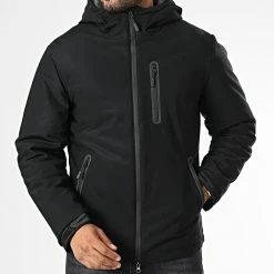 Vente flash 🛒 Veste Zippée Capuche L862 Noir de Frilivin 🌟 -Promos Frilivin Magasin frilivin 334898 L862 106 20220901T152055 03