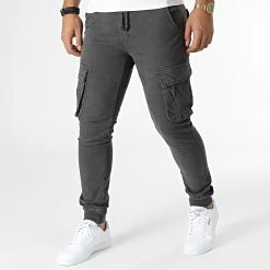 Offres ⭐ Pantalon Cargo P2716 Gris Anthracite de Frilivin 🥰