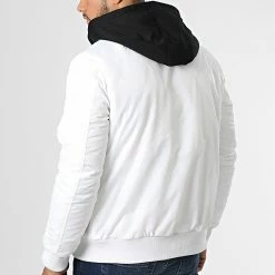 Promo 🥰 Veste Bomber Capuche AB6658 Blanc de Frilivin 😉 -Promos Frilivin Magasin frilivin 334915 AB6658 15 20220905T160744 04
