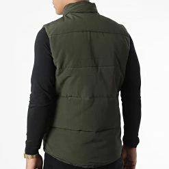 Meilleur prix 🔥 Doudoune Sans Manches JK2103 Vert Kaki de Frilivin 🎁 -Promos Frilivin Magasin frilivin 337494 JK2103 GREEN 20220920T152204 04