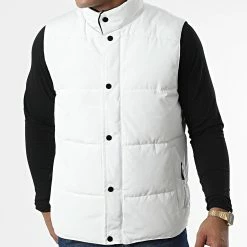 Le moins cher 🎁 Doudoune Sans Manches JK2103 Blanc de Frilivin 🎁 -Promos Frilivin Magasin frilivin 337495 JK2103 WHITE 20220920T151629 03