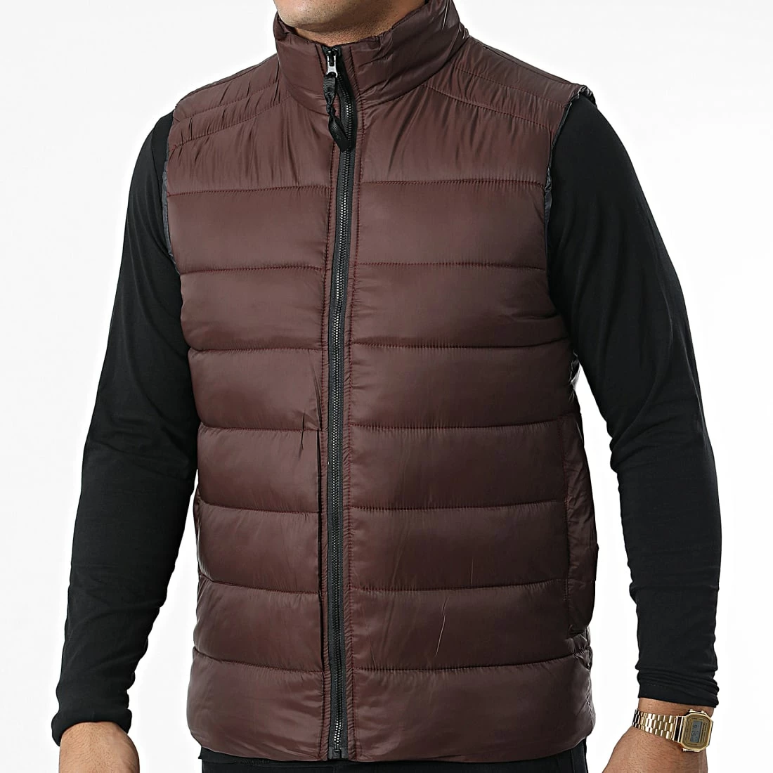 Meilleur prix ✨ Doudoune Sans Manches JK22055 Marron de Frilivin 🥰 3 Meilleur prix ✨ Doudoune Sans Manches JK22055 Marron de Frilivin 🥰