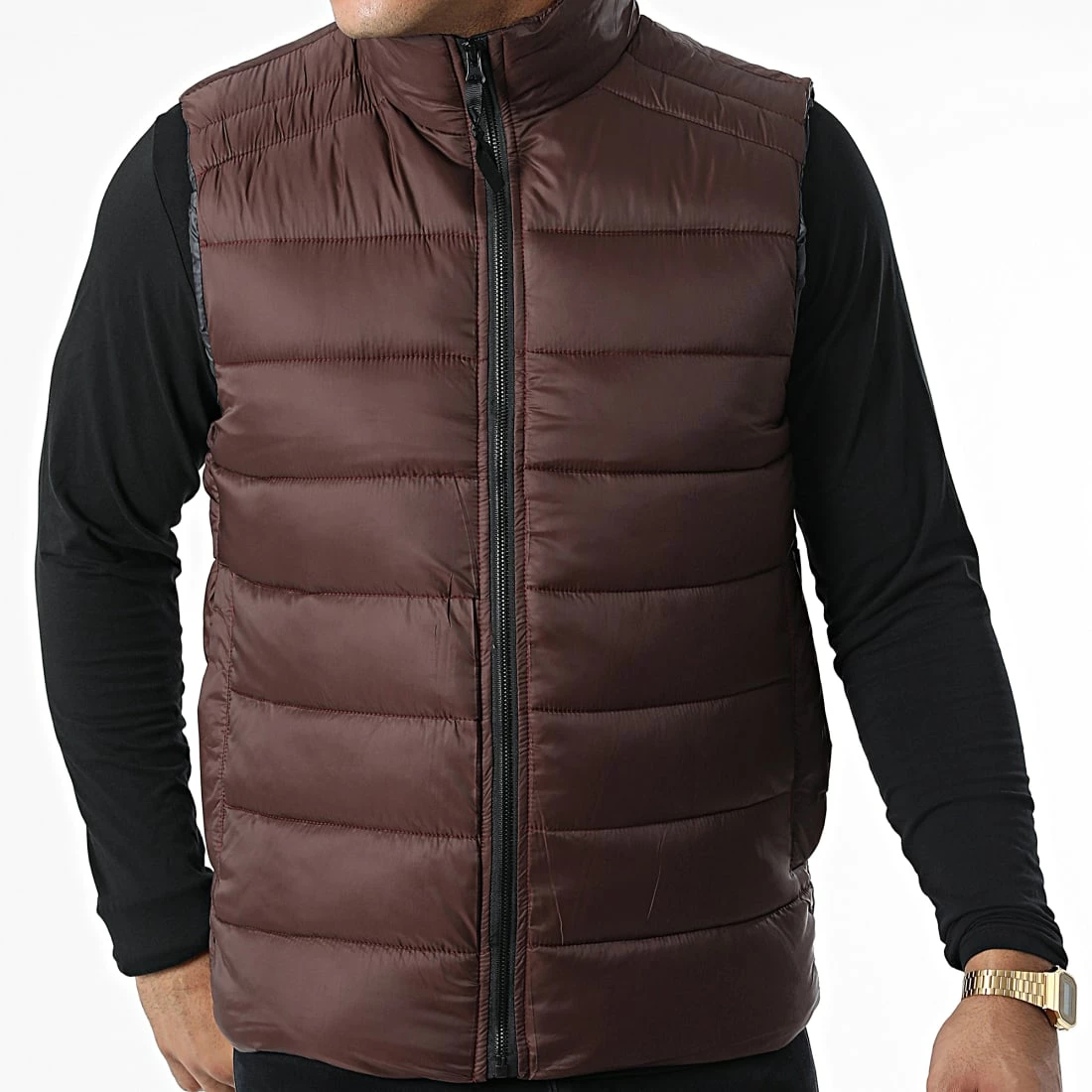 Meilleur prix ✨ Doudoune Sans Manches JK22055 Marron de Frilivin 🥰 5 Meilleur prix ✨ Doudoune Sans Manches JK22055 Marron de Frilivin 🥰 – Image 3