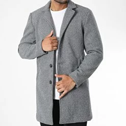 Meilleure vente 🔥 Manteau X16213 Gris Chiné de Frilivin ✨