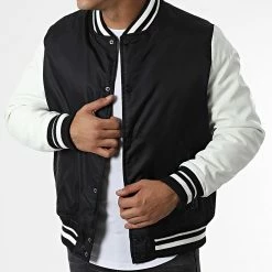 Sortie 😍 Veste Teddy L929 Noir Blanc de Frilivin 🔥