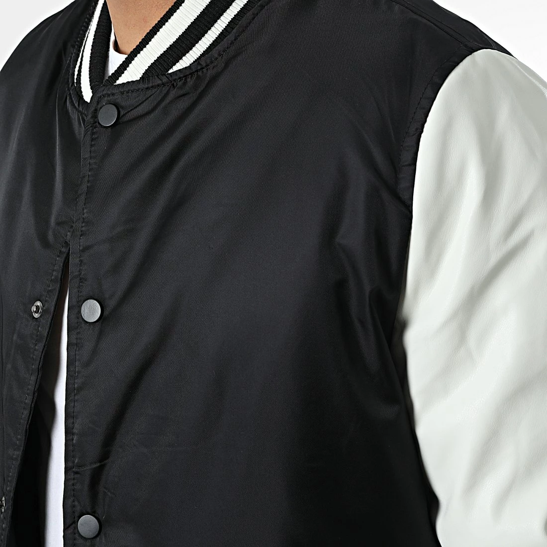 Sortie 😍 Veste Teddy L929 Noir Blanc de Frilivin 🔥 4 Sortie 😍 Veste Teddy L929 Noir Blanc de Frilivin 🔥 – Image 2