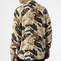 Le moins cher ❤️ Chemise Manches Longues Floral X16275 Beige de Frilivin ✨ -Promos Frilivin Magasin frilivin 337520 X16275 BEIGE 20220920T154710 04