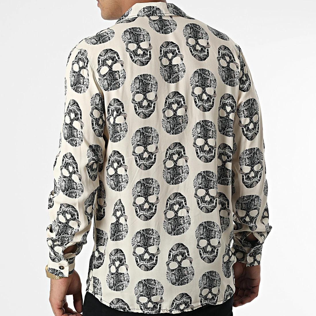 Meilleure vente ⭐ Chemise Manches Longues X16235 Beige de Frilivin ⌛ 6 Meilleure vente ⭐ Chemise Manches Longues X16235 Beige de Frilivin ⌛ – Image 4