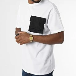 Promo 😉 Tee 👚 Shirt Oversize Large Poche 16020 Blanc de Frilivin 🔔 -Promos Frilivin Magasin frilivin 337537 16020 WHITE 20220928T160608 03