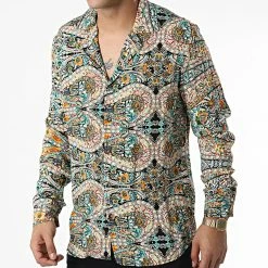 Les meilleures critiques de 😉 Chemise Manches Longues Floral X16236 Noir Orange de Frilivin 🔥