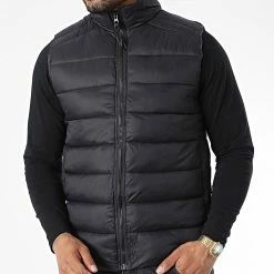 Budget 👏 Doudoune Sans Manches JK22055 Noir de Frilivin 😀 -Promos Frilivin Magasin frilivin 337548 JK22055 BLACK 20220926T150749 03