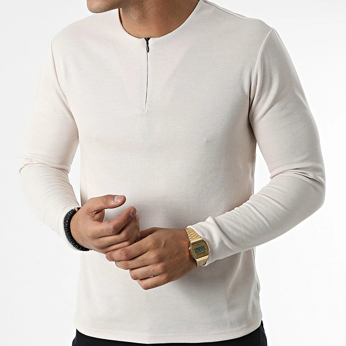 Acheter ✨ Tee 👚 Shirt Manches Longues X16207 Beige de Frilivin 🔔 5 Acheter ✨ Tee 👚 Shirt Manches Longues X16207 Beige de Frilivin 🔔 – Image 3