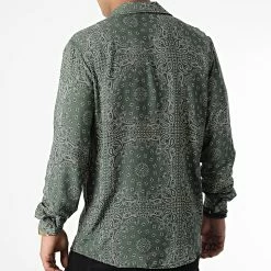 Bon marché 😀 Chemise Manches Longues X16272 Vert Kaki de Frilivin 🌟 -Promos Frilivin Magasin frilivin 337579 X16272 KHAKI 20220920T154457 04