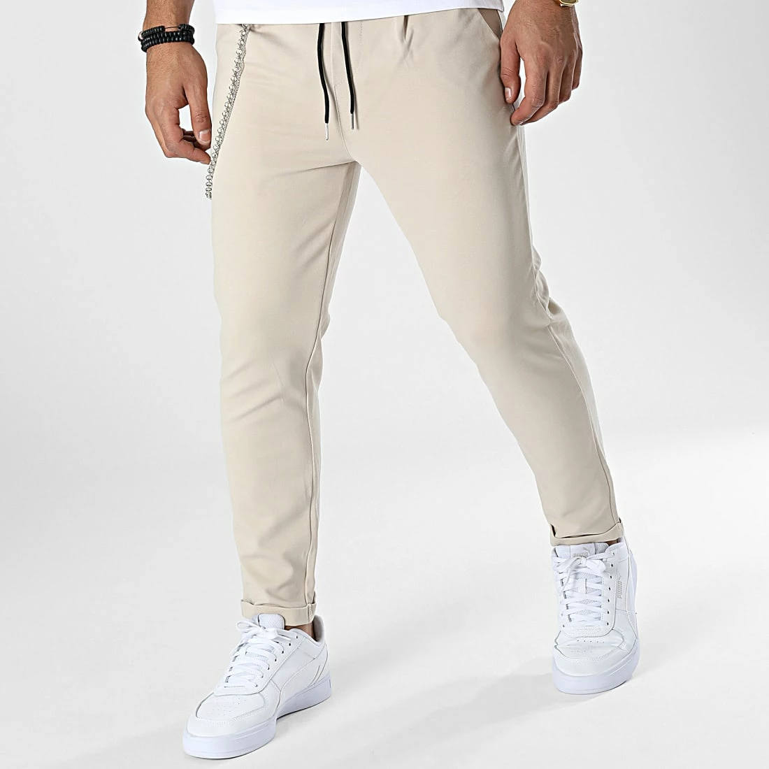 Offres 🌟 Pantalon Chino X60080 Beige de Frilivin 🔥 3 Offres 🌟 Pantalon Chino X60080 Beige de Frilivin 🔥