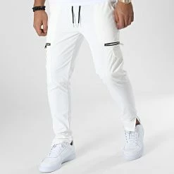 Promo ⌛ Pantalon Cargo X60063 Blanc de Frilivin 🤩