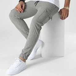 Offres 🎁 Pantalon Cargo X60082 Gris de Frilivin ⭐ -Promos Frilivin Magasin frilivin 337607 X60082 GREY 20220921T161716 03